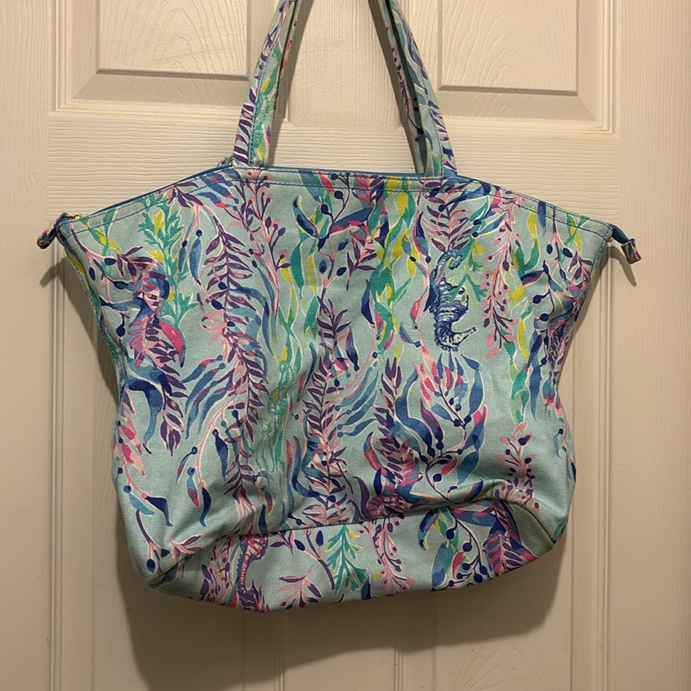 Lilly Pulitzer Colorful Patterned Tote Bag - Picture 5 of 7